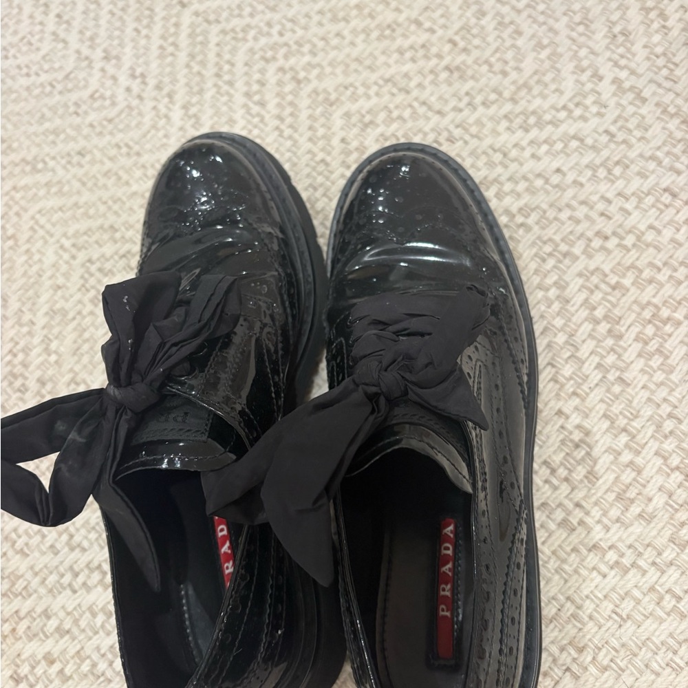 Prada Black Patent Leather Shoes - image 1